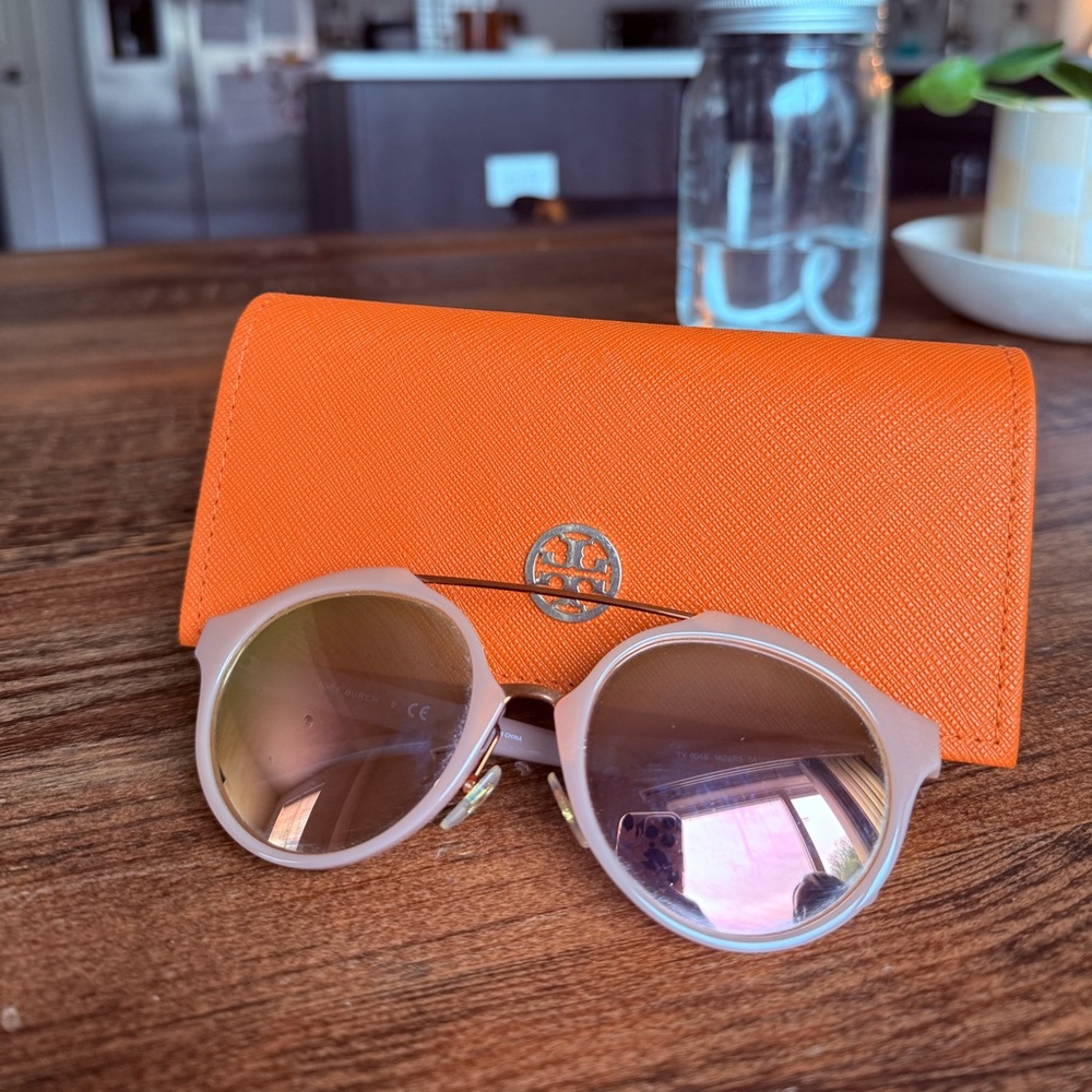 Tory Burch Blush/Rose Gold Sunglasses